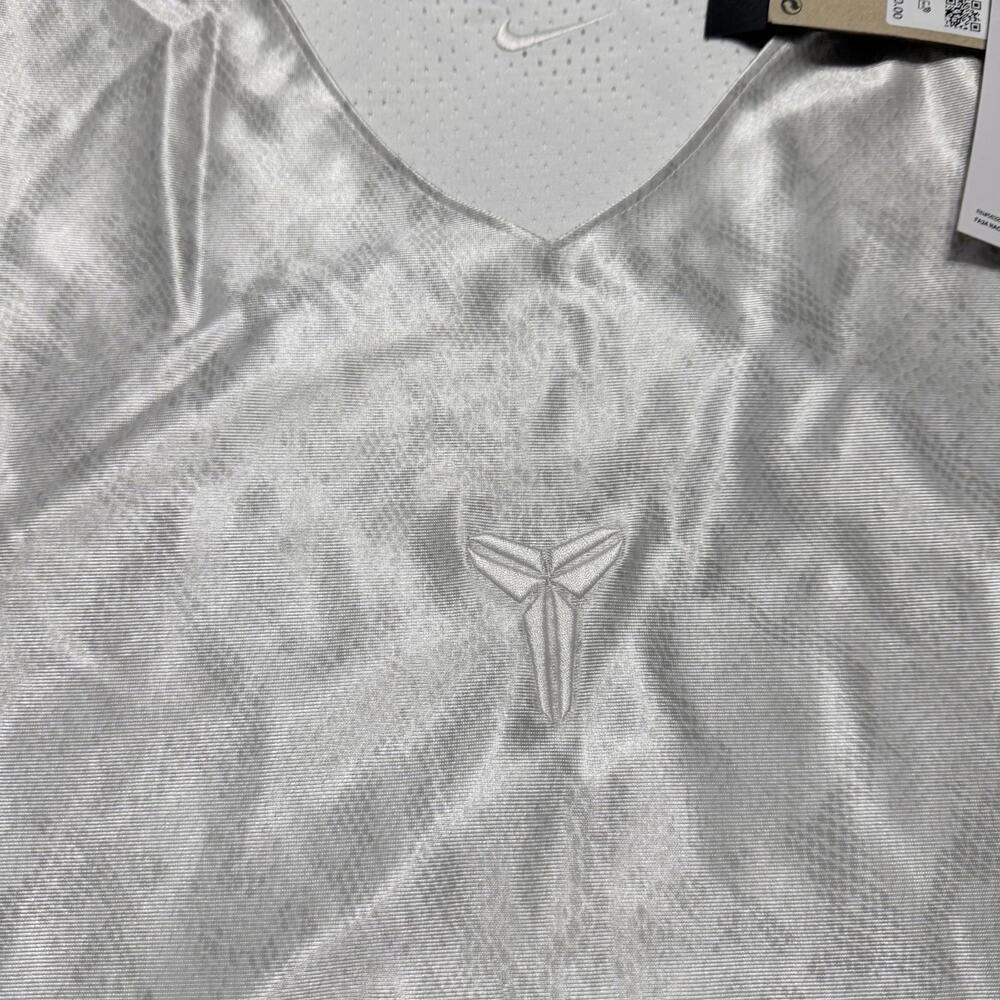 Nike Kobe Mamba White Reversible Mesh Basketball Jersey Vapor FZ0934-100 Sz XS - Picture 3 of 8